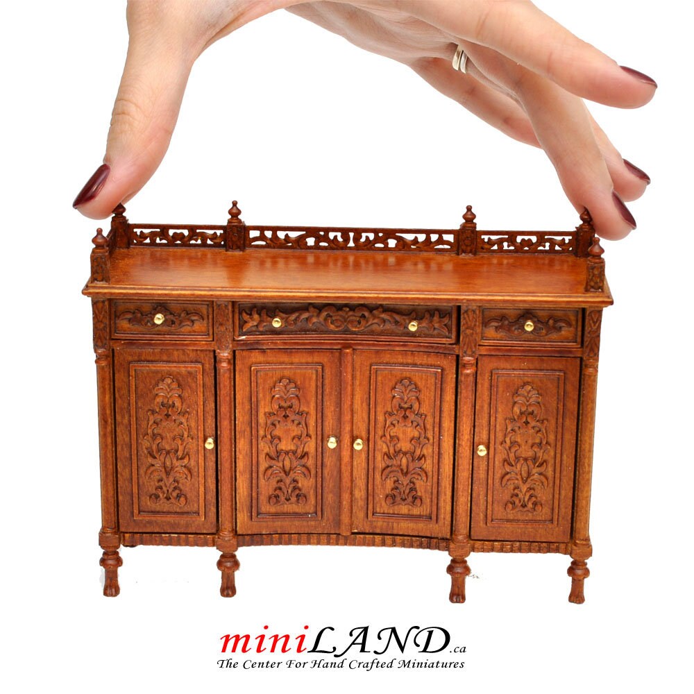 Fine Quality ornate Buffet Table WN 1:12 scale dollhouse miniature Dining room