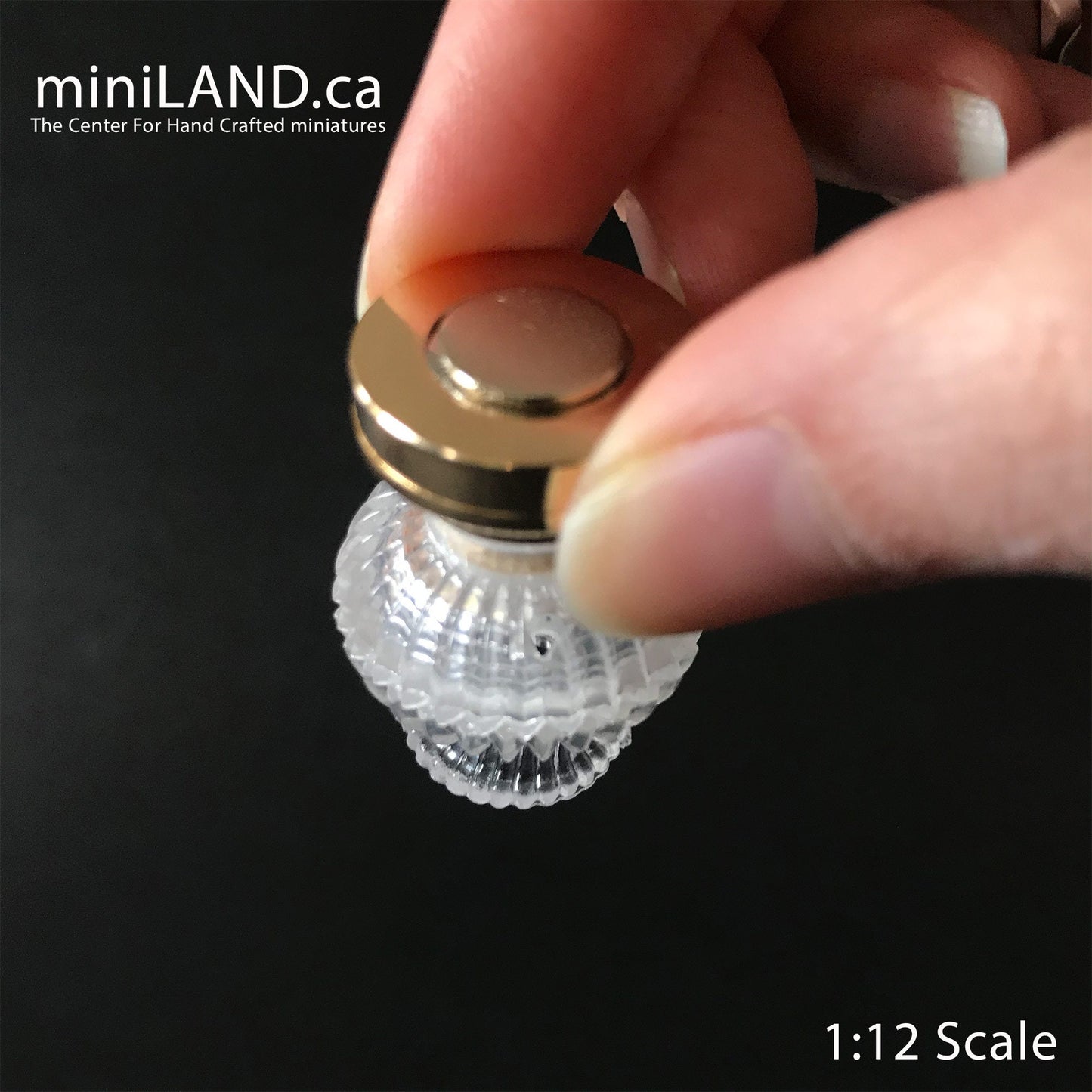 Fancy Shade Ceiling Lamp LED Super bright with On/off switch 1:12 dollhouse miniature 1"w x 1.25"H battery operated