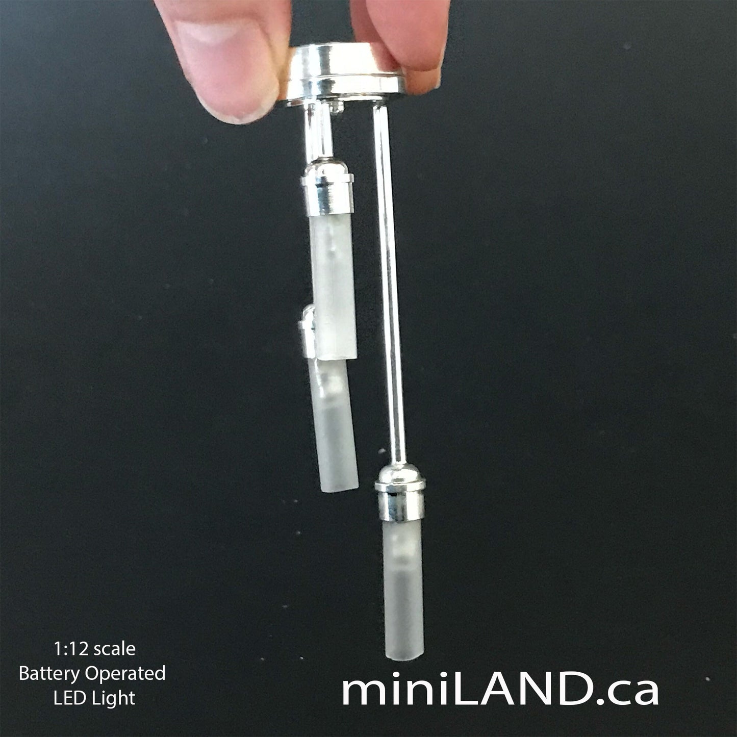 Modern 3 arms ceiling or floor standing LED super bright light lamp dollhouse miniature 1:12