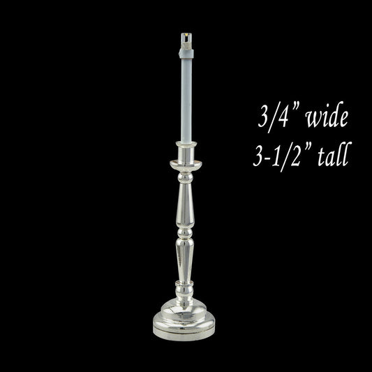 Lampe chandelier argentée LED super lumineuse avec interrupteur marche/arrêt pour bougie miniature de maison de poupée 1:6