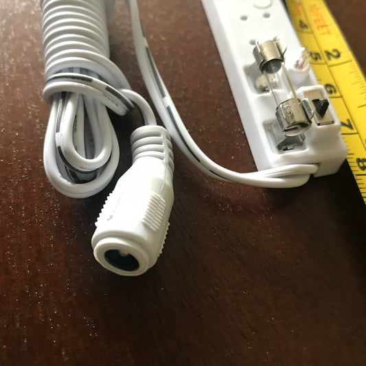 6 Socket Power Strip Miniature Lighting Accessory with On/off switch  and fuse for 1:12 dollhouse miniature