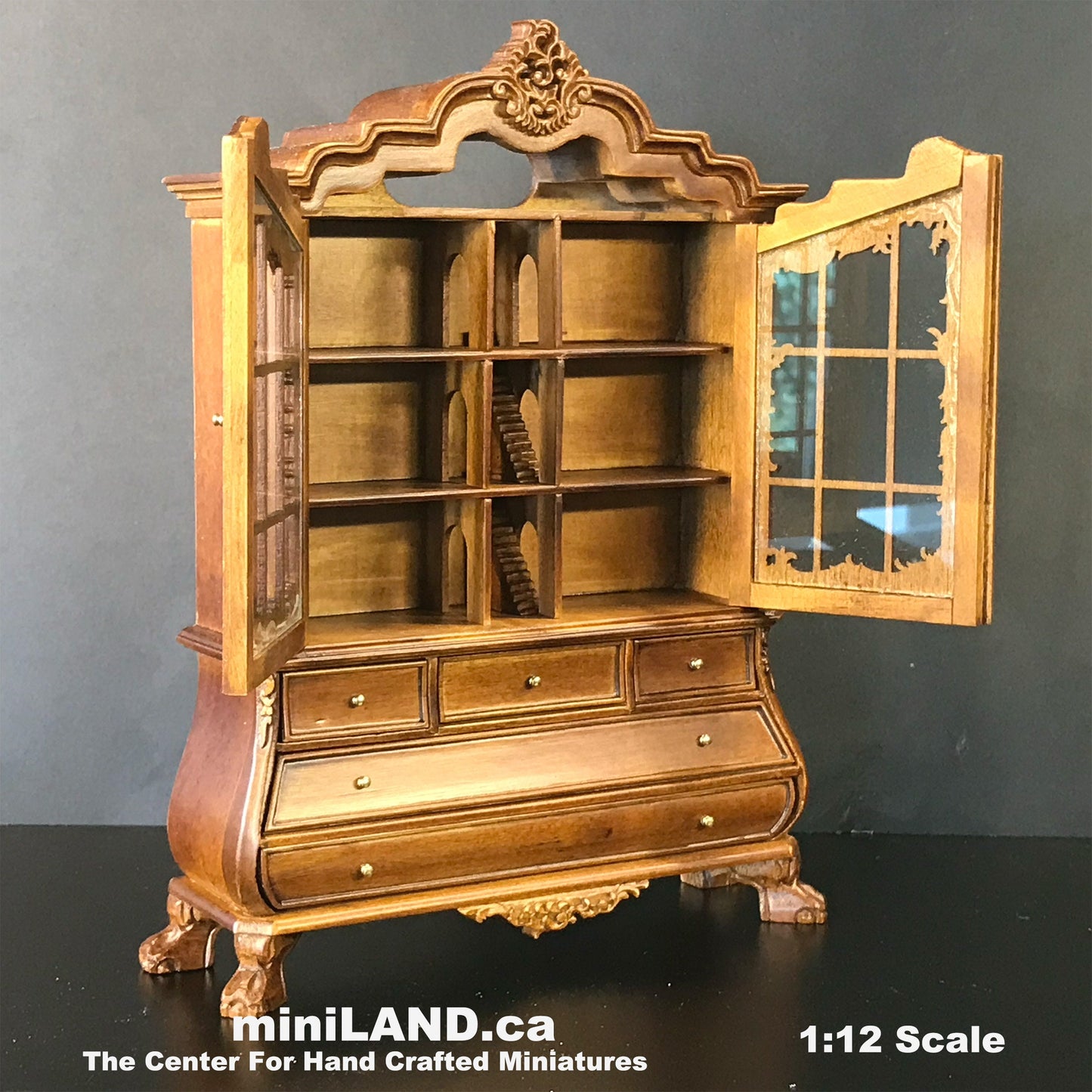 White Dutch baby 1:12 scale dollhouse for dollhouse Armoire MINIATURES 3895wh