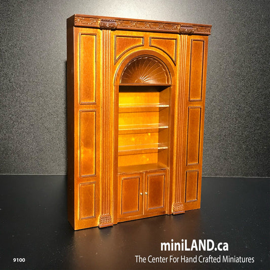 Étagères MANOR pour maison de poupée, panneau mural miniature, 17,5 cm de large, échelle 1:12