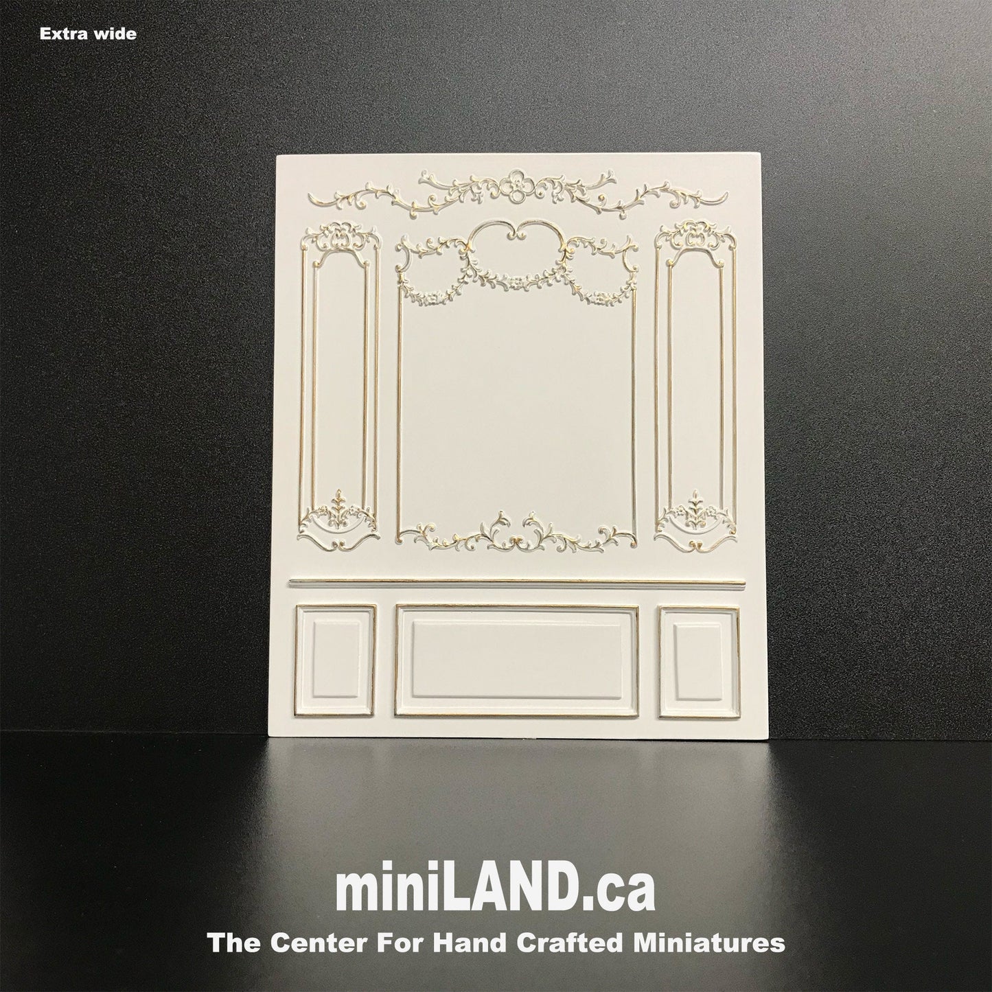 French Royal Paneling line White 1:12 scale Build a Room Using wall panels Components - top quality