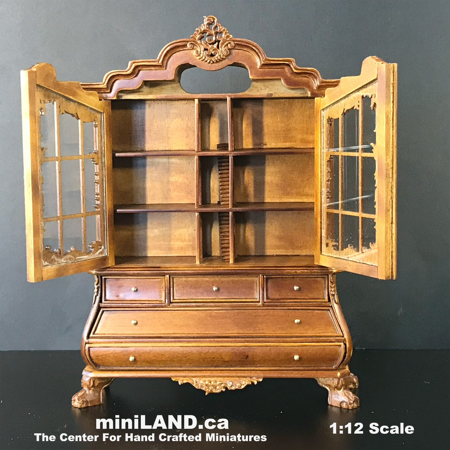 White Dutch baby 1:12 scale dollhouse for dollhouse Armoire MINIATURES 3895wh