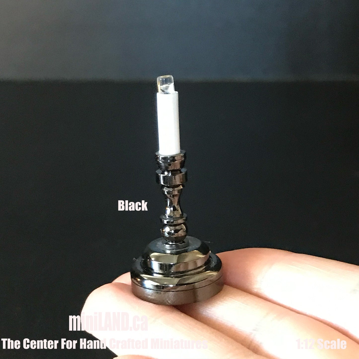Candlestick lamp light LED Super bright with On/off switch for 1:12 dollhouse miniature candle candles