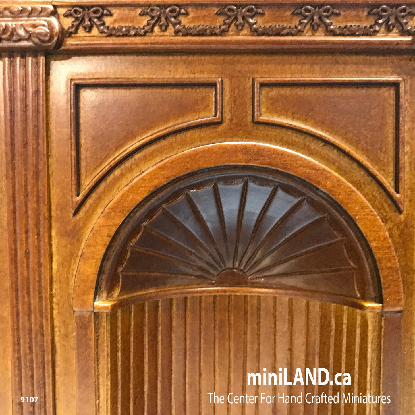 MANOR Bar wall panel unit 6.9" wide dollhouse miniature 1:12 scale