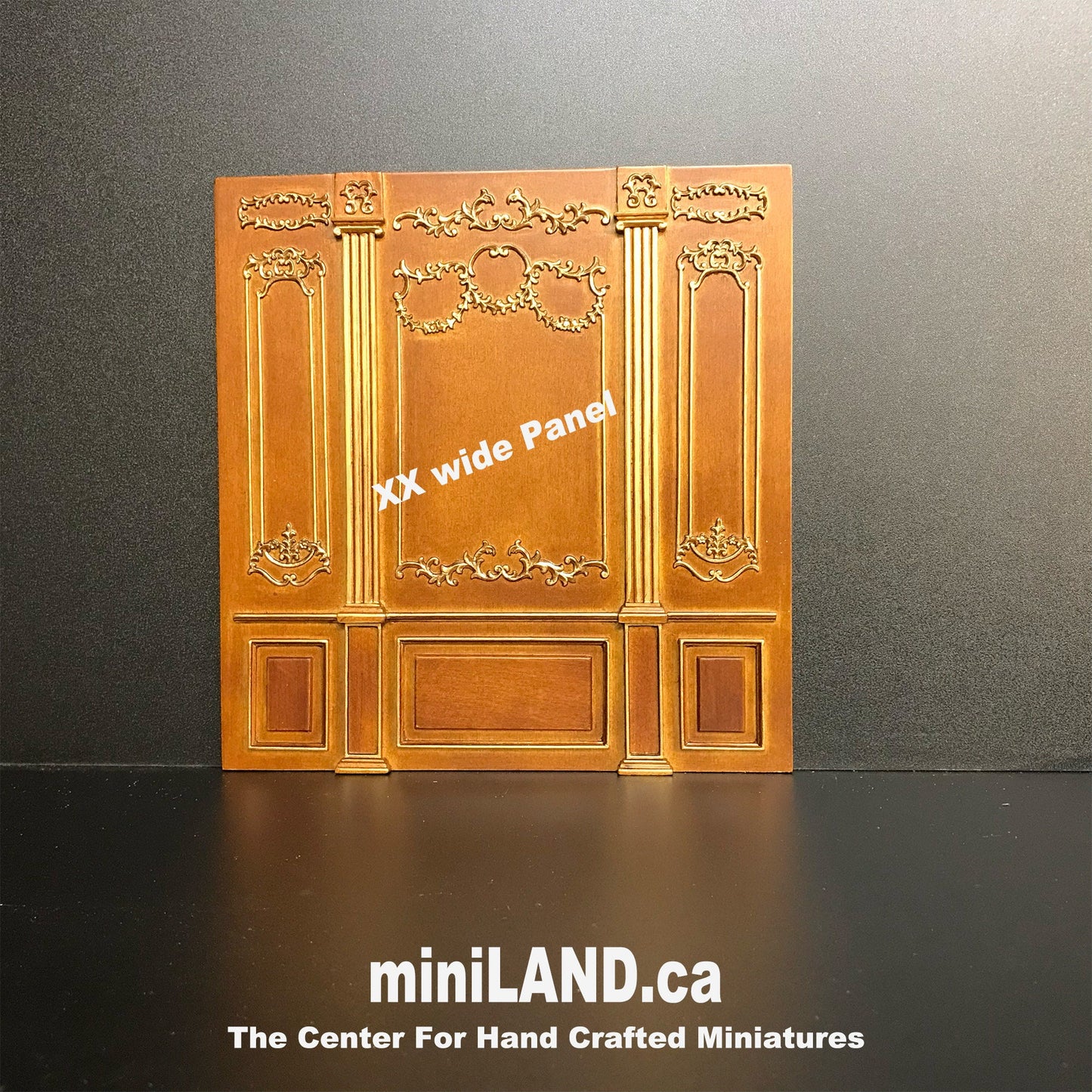 French Royal Paneling line WALNUT 1:12 scale Build a Room Using wall panels Components - top quality