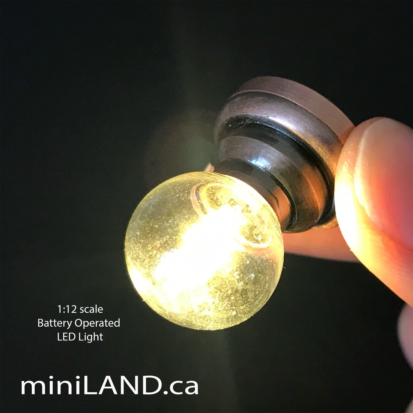 Plafonnier LED transparent à piles, lampe argentée/cuivre avec interrupteur marche/arrêt pour suspension de miniatures de maison de poupée à l'échelle 1:12