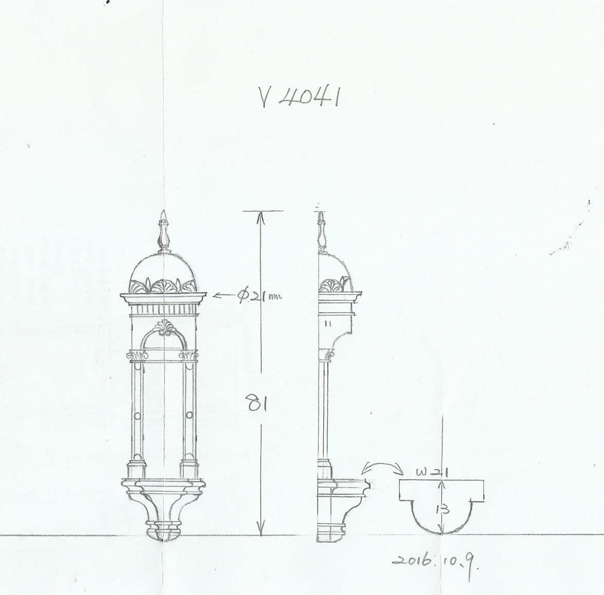 Petite niche murale sculptée en NOYER pour miniatures de maison de poupée échelle 1:12 étagère suspendue en noyer fabriquée à la main décorée