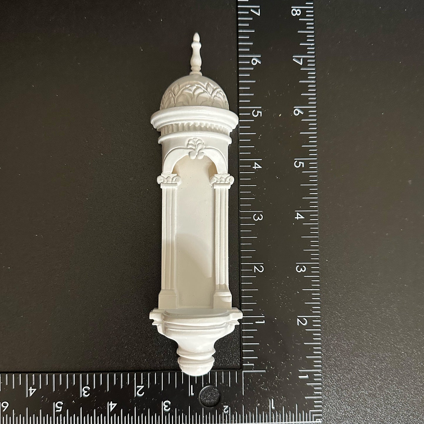 Large Wall niche for dollhouse miniatures 1/12 to 1/6 scales White VM4041WH wall panel