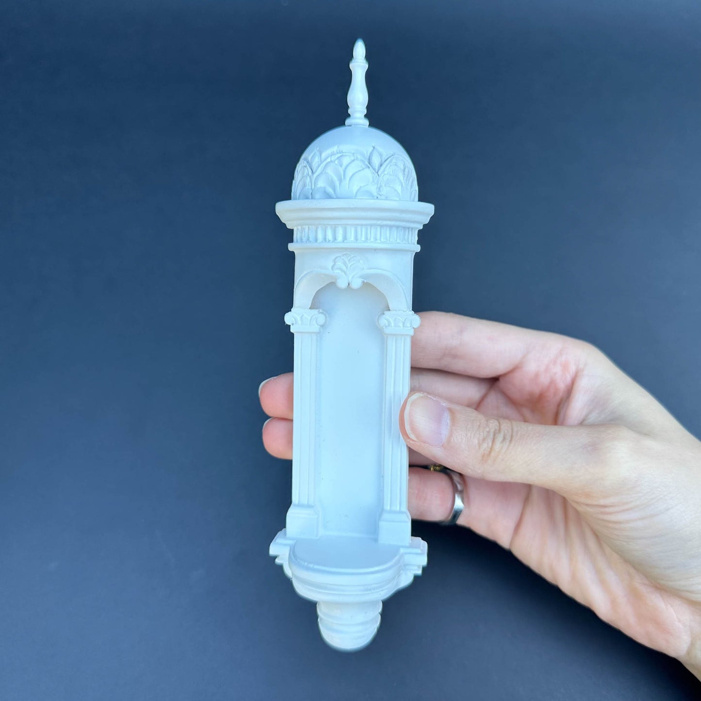 Large Wall niche for dollhouse miniatures 1/12 to 1/6 scales White VM4041WH wall panel