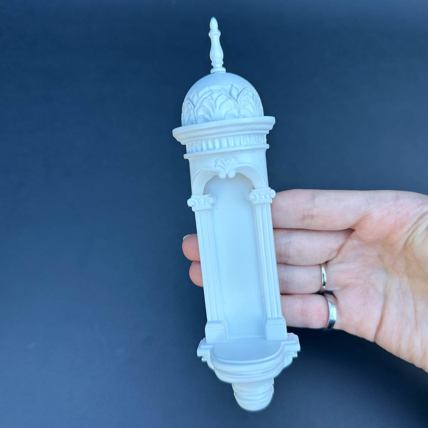 Large Wall niche for dollhouse miniatures 1/12 to 1/6 scales White VM4041WH wall panel