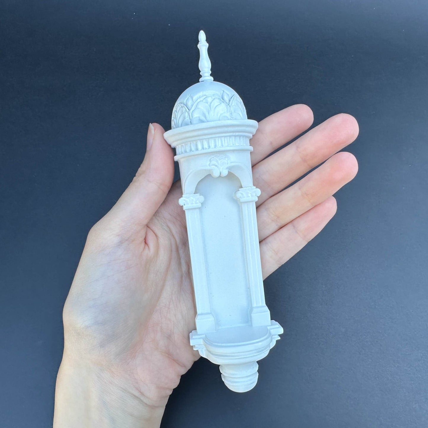 Large Wall niche for dollhouse miniatures 1/12 to 1/6 scales White VM4041WH wall panel