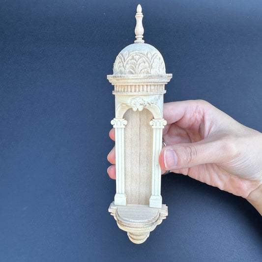 Grande niche murale pour miniatures de maison de poupée échelles 1/12 à 1/6 panneau mural non fini VM4041UF