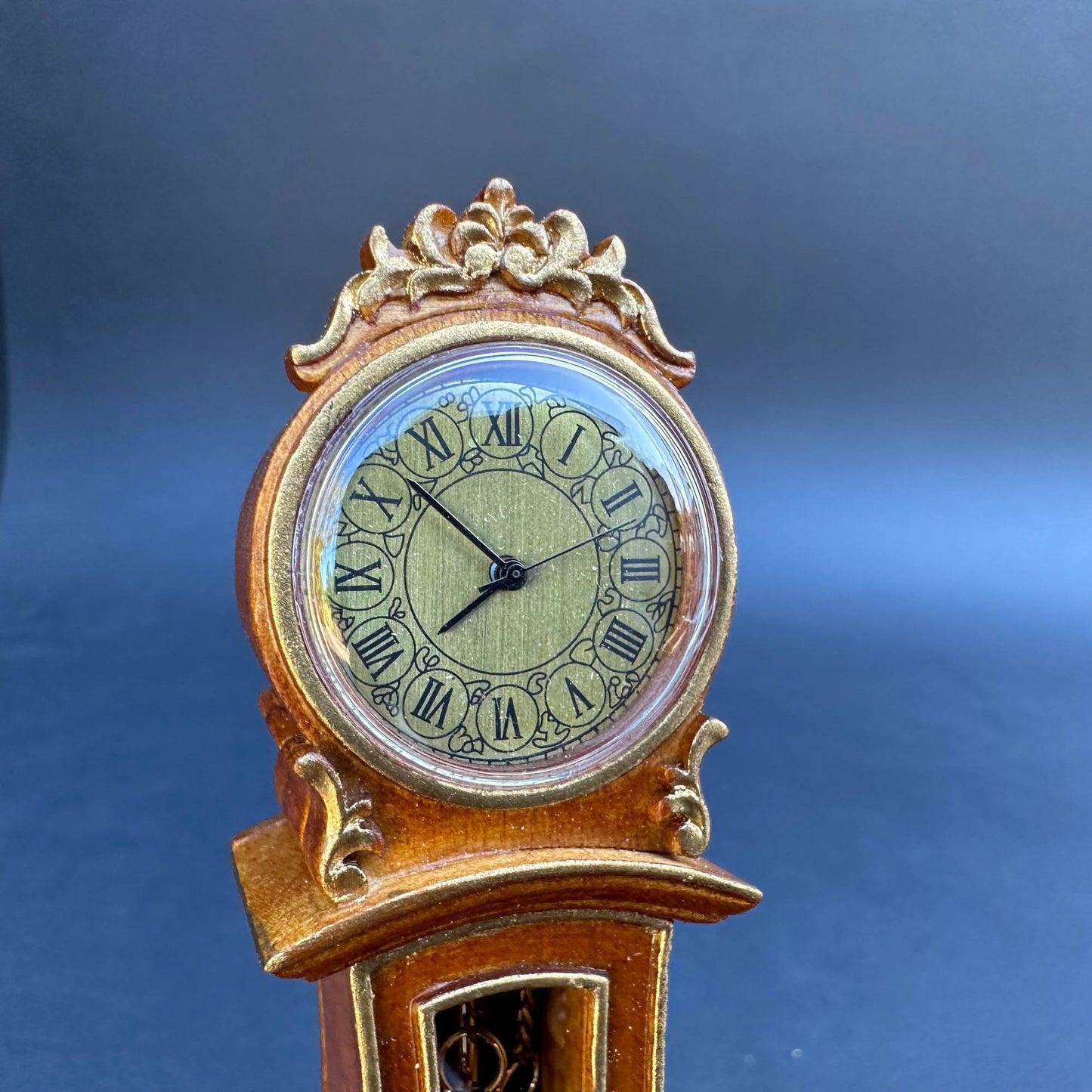 Working Dollhouse Miniature Grandfather Clock handcrafted 1:12 scale