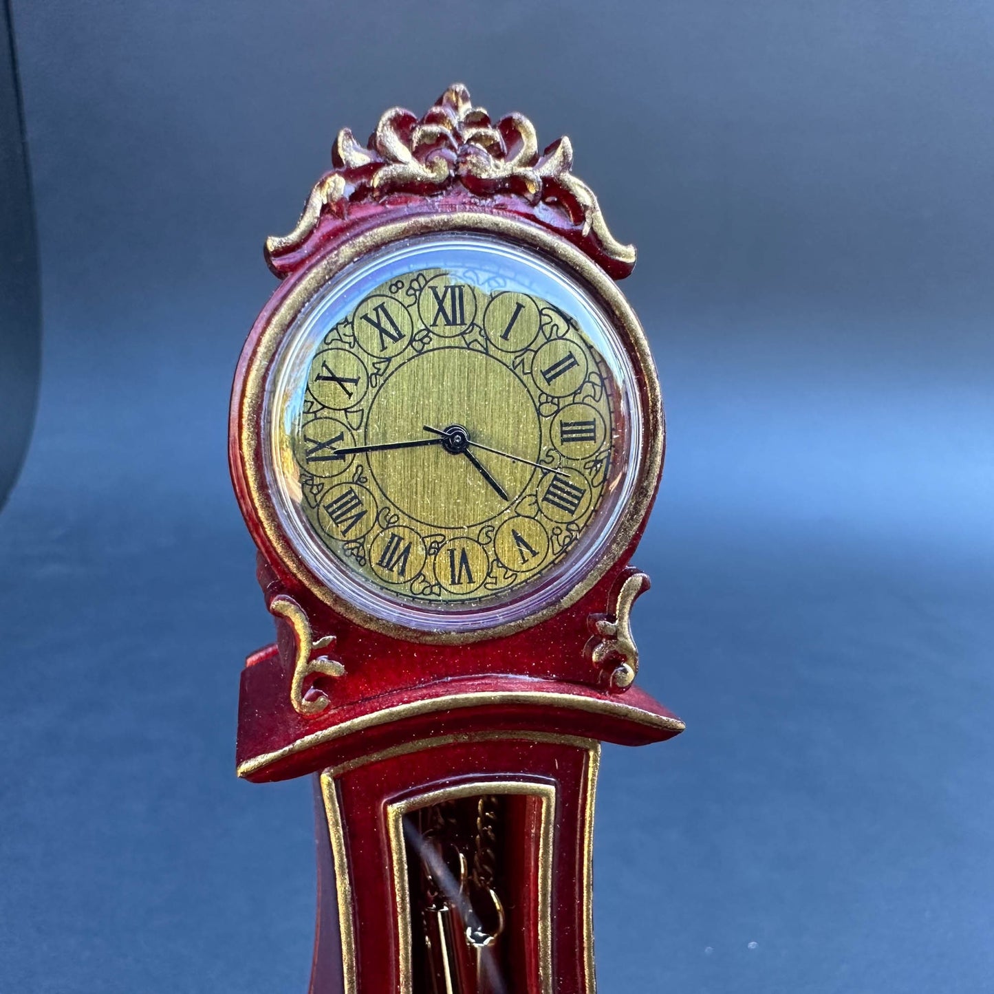 Working Dollhouse Miniature Grandfather Clock handcrafted 1:12 scale