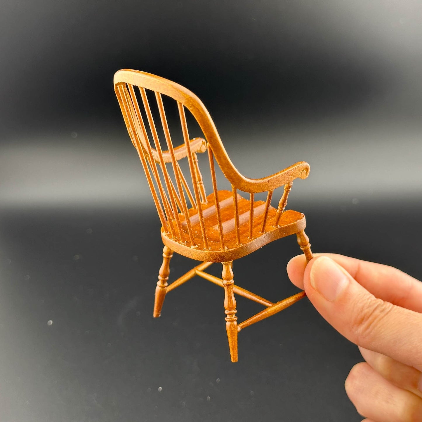 Fine Quality Windsor Chair handcrafted for 1:12 scale dollhouse miniature