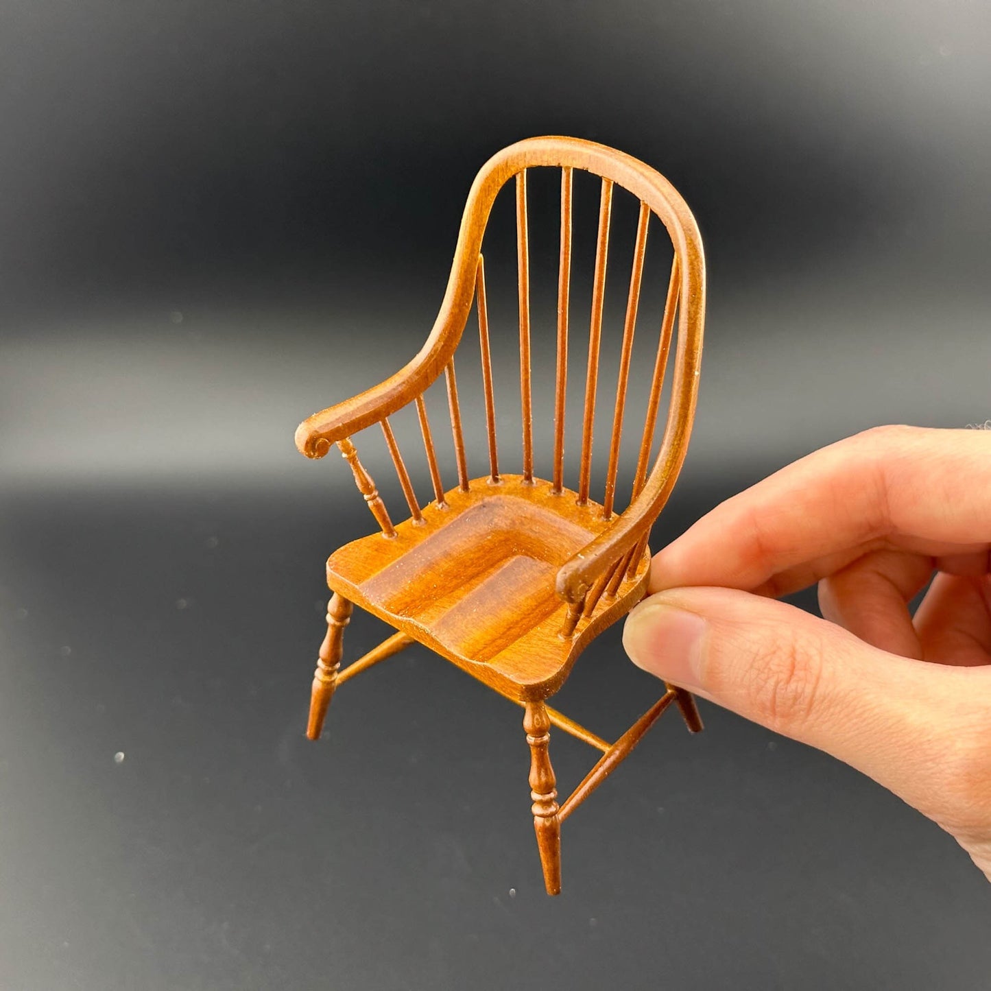 Fine Quality Windsor Chair handcrafted for 1:12 scale dollhouse miniature