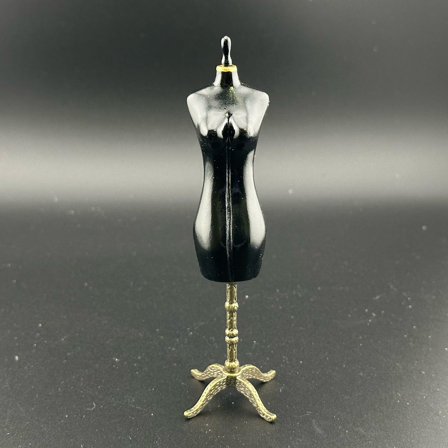 Fine Quality Black Dress Form for 1:12 Scale dollhouse miniature Mannequin dresses clothes clothing sewing sew designer 5"H