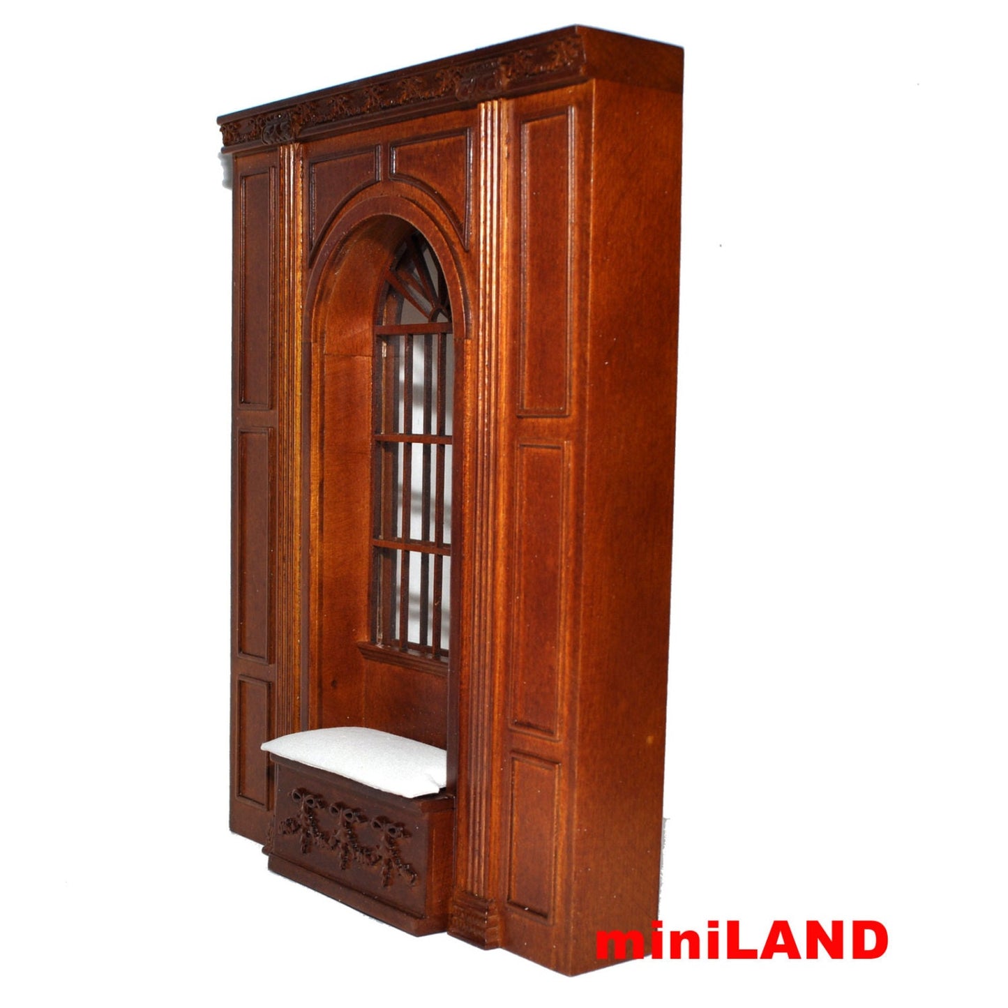 MANOR Window unit Dollhouse miniature furniture wall panel roombox 6.9"W 1:12 Scale