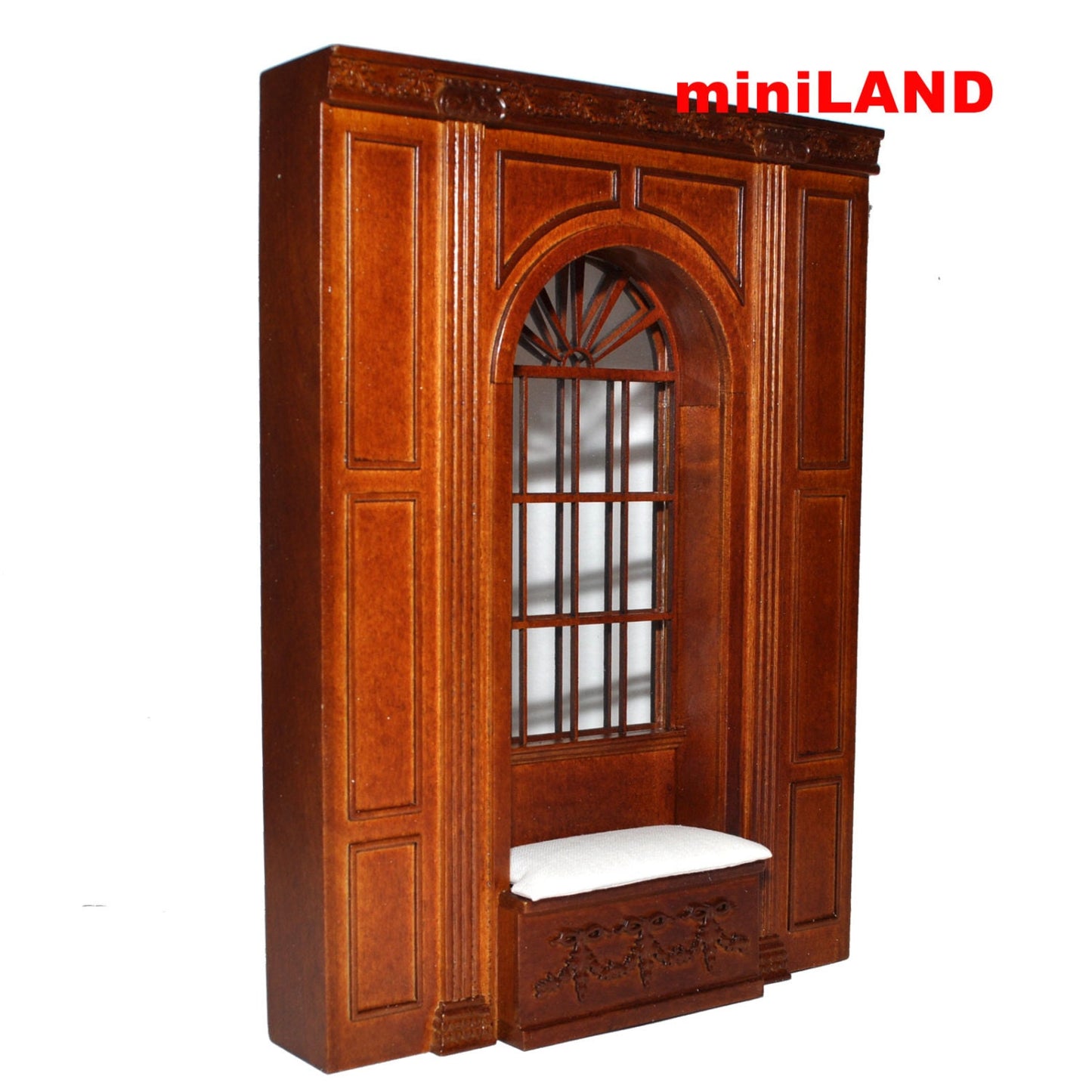 MANOR Window unit Dollhouse miniature furniture wall panel roombox 6.9"W 1:12 Scale