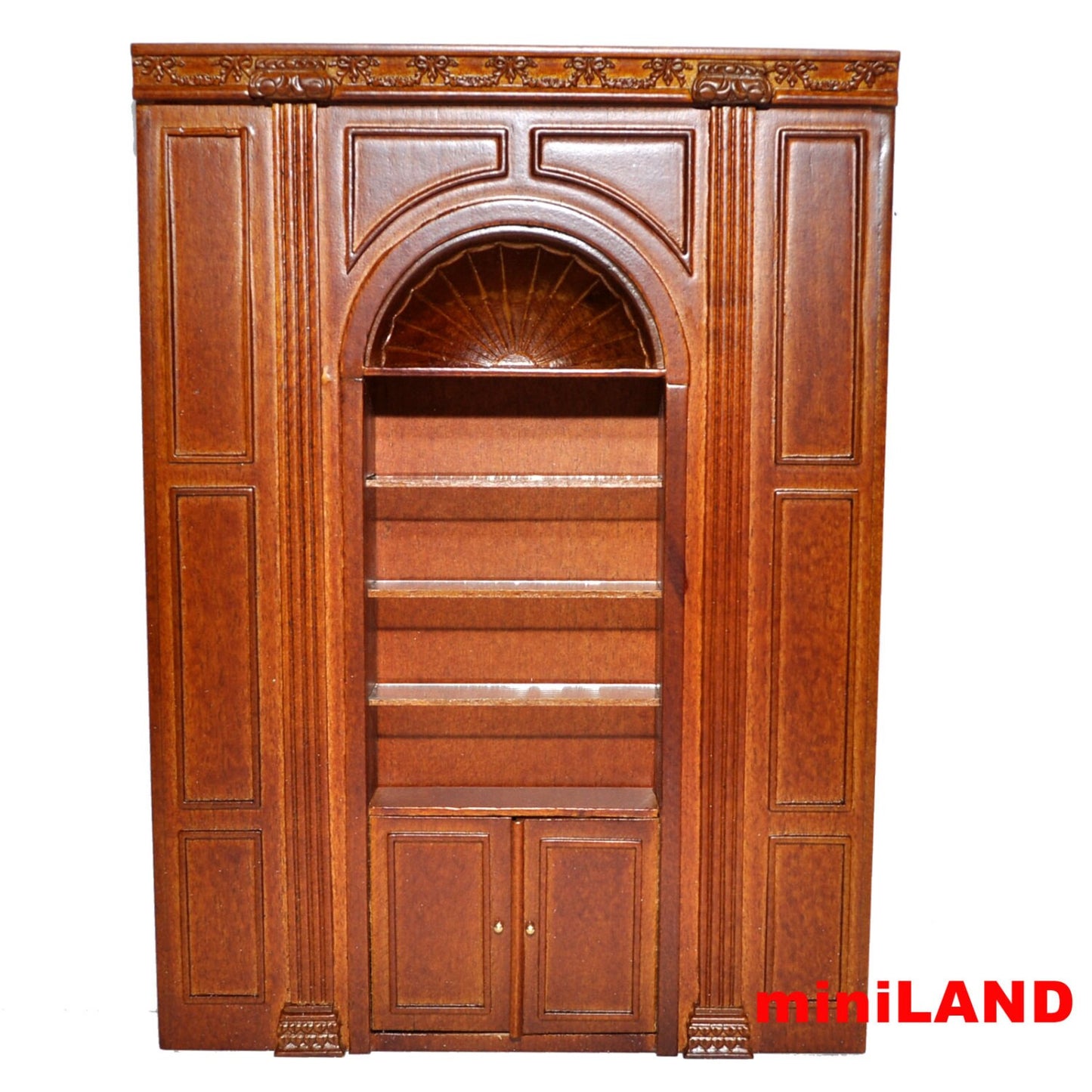 MANOR Shelves unit Dollhouse miniature furniture wall panel roombox 6.9"W 1:12 Scale
