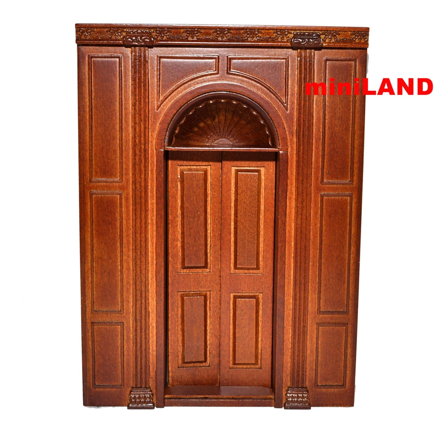 MANOR Door unit Dollhouse miniature furniture wall panel roombox 6.9"W 1:12 Scale
