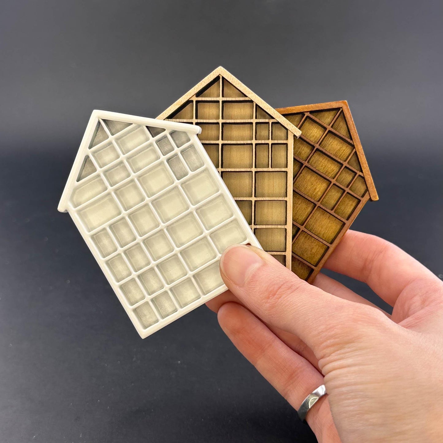 Miniature house Shadowbox Trinket Organizer or Shelf Miniature Shadow Box for 1:12 dollhouse