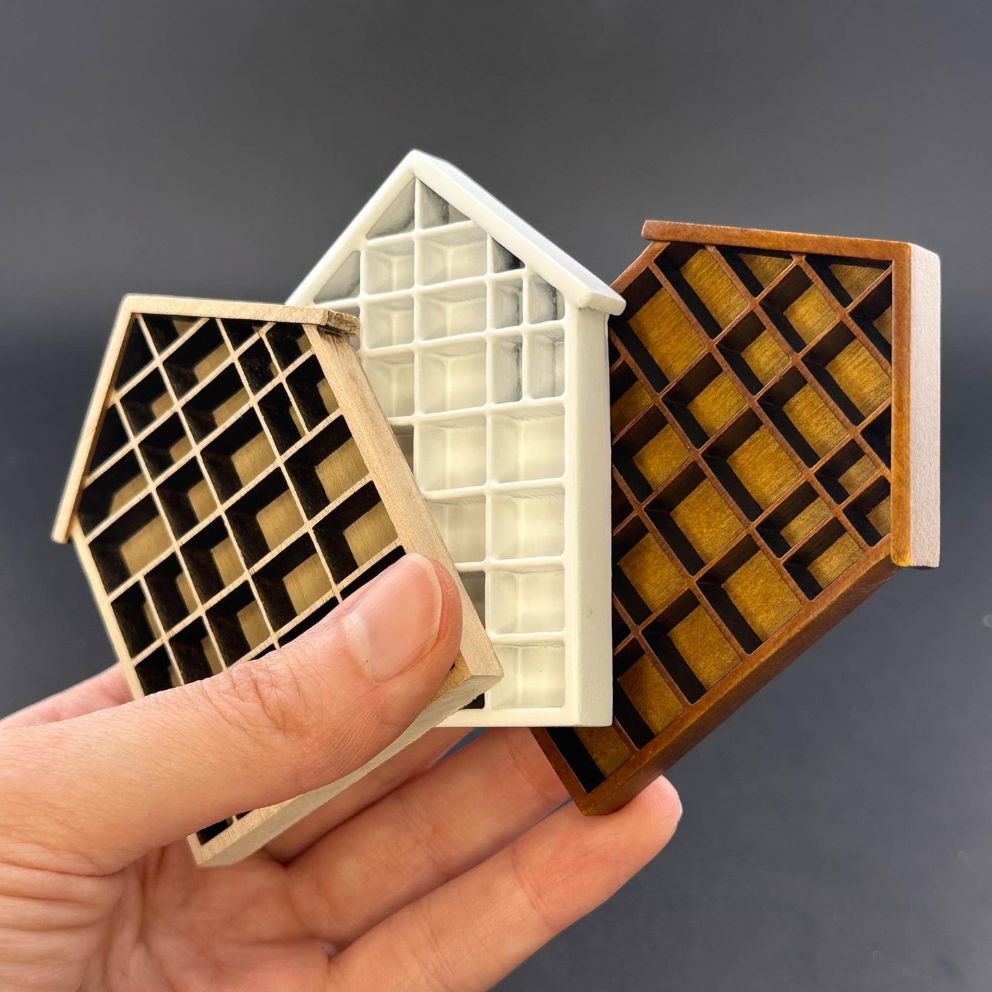 Miniature house Shadowbox Trinket Organizer or Shelf Miniature Shadow Box for 1:12 dollhouse