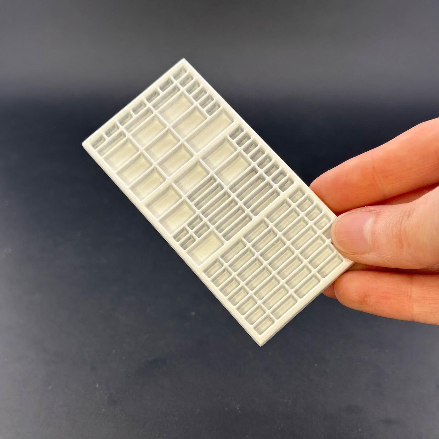 Miniature printer tray Shadowbox, Collection shelf for 1:12 scale dollhouse Trinket Organizer wood Top Quality