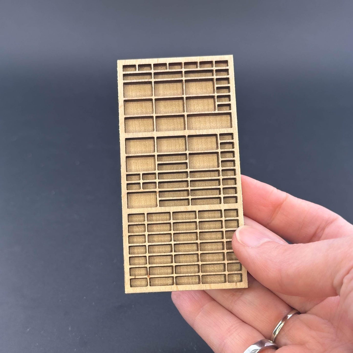 Miniature printer tray Shadowbox, Collection shelf for 1:12 scale dollhouse Trinket Organizer wood Top Quality