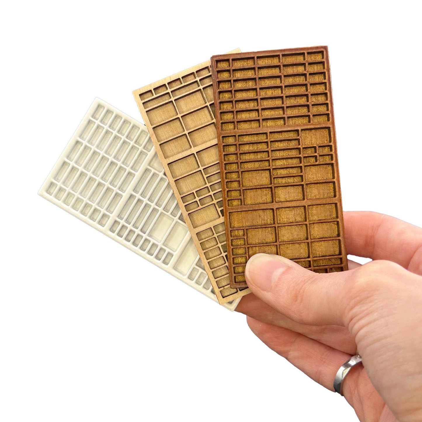 Miniature printer tray Shadowbox, Collection shelf for 1:12 scale dollhouse Trinket Organizer wood Top Quality