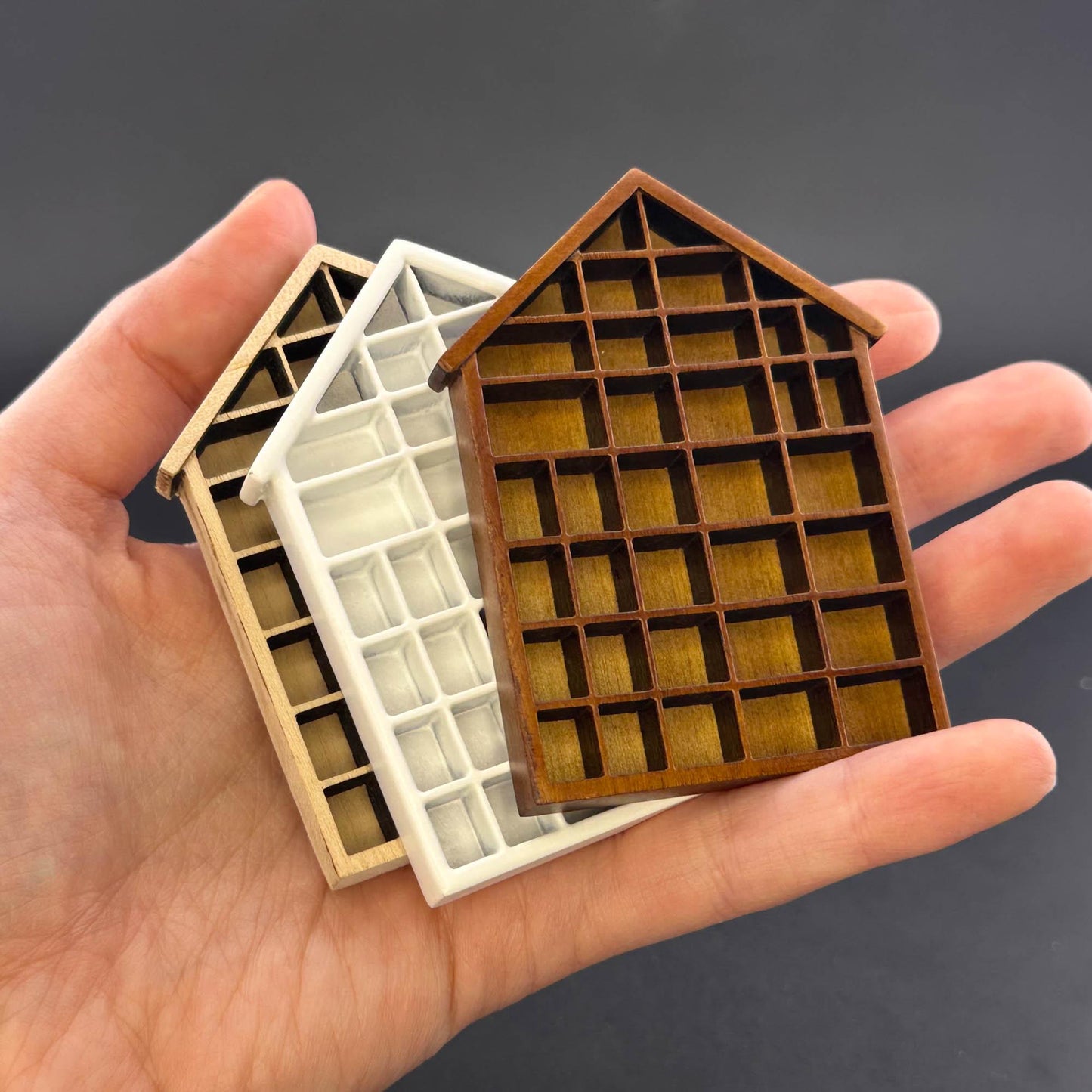 Miniature house Shadowbox Trinket Organizer or Shelf Miniature Shadow Box for 1:12 dollhouse