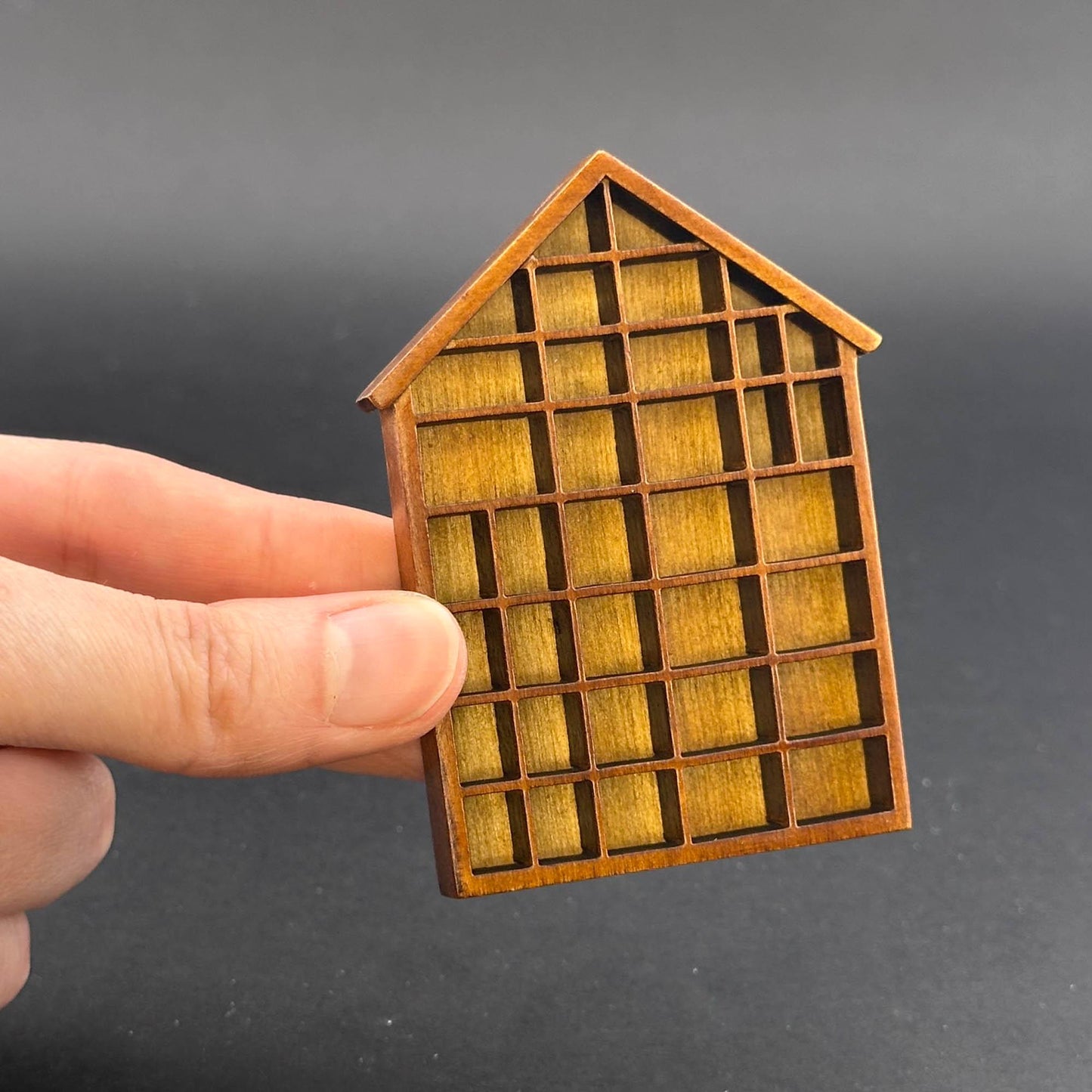 Miniature house Shadowbox Trinket Organizer or Shelf Miniature Shadow Box for 1:12 dollhouse