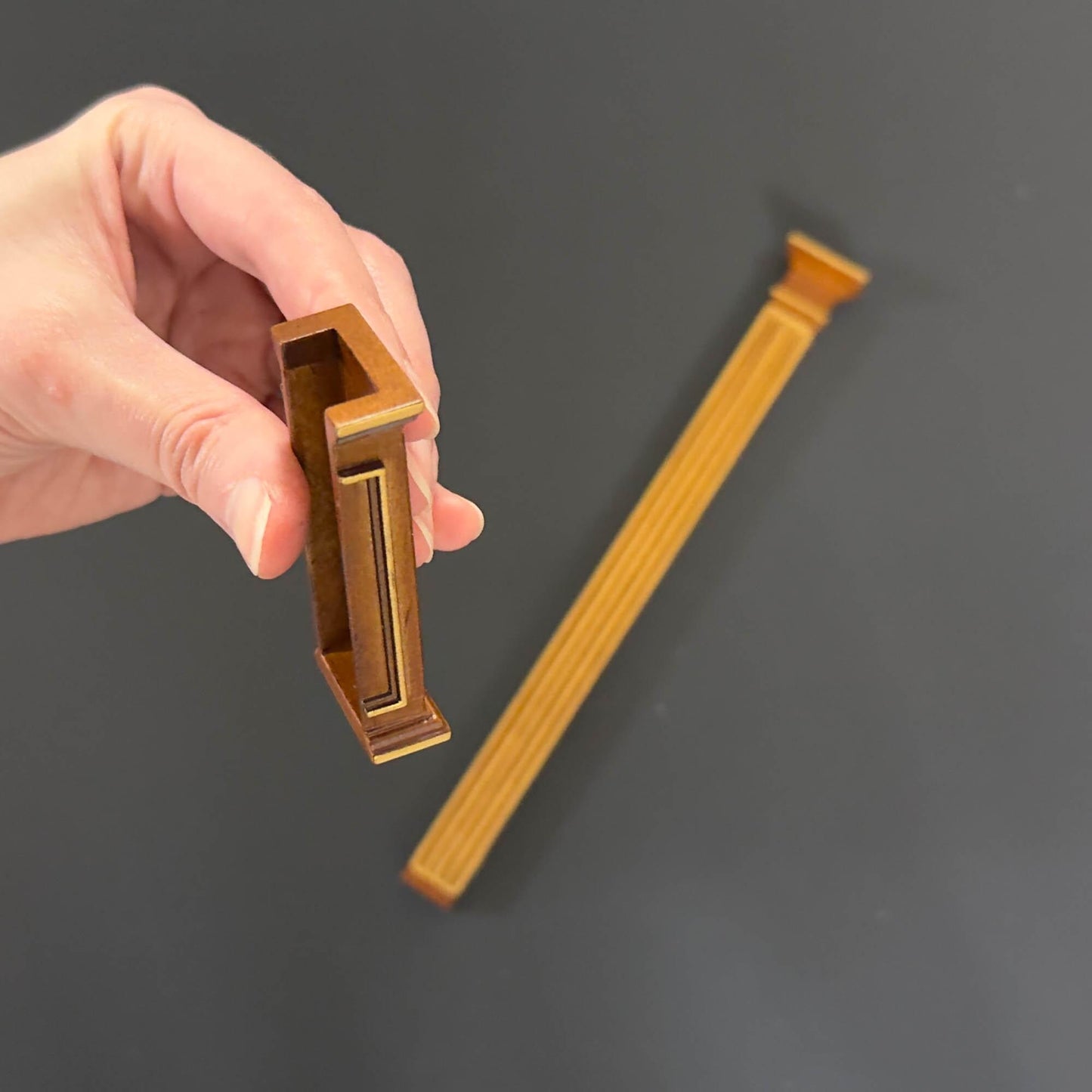 Miniature Quality HALF Square column fit ceiling height 4"-10" telescopic, wood for 1:12 dollhouse DIY