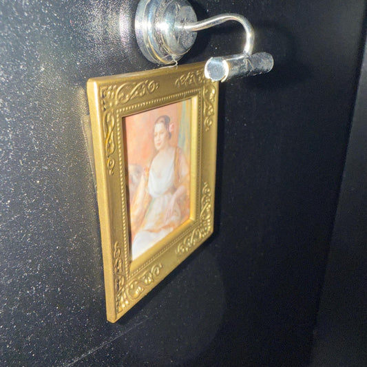 Lampe murale LED miniature argentée pour maison de poupée, avec interrupteur marche/arrêt, échelle 1:12