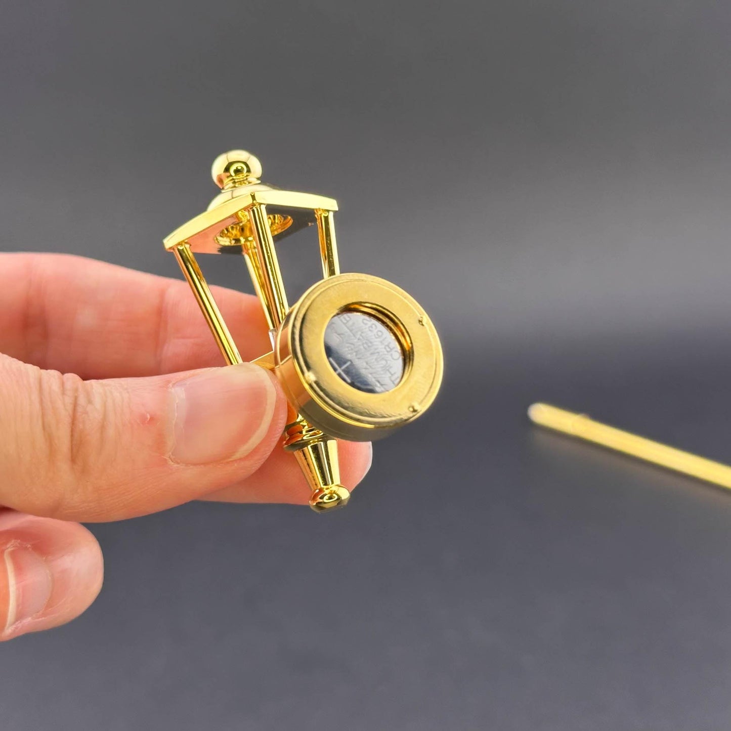 Miniature Touchless operation with Wand 1:12 Victorian classic brass Carriage lamp light Sconce outdoor LED Dollhouse No-touch No-Switch