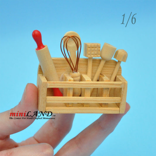 BARBIE SIZED kitchen cooking and baking set 1/6 scale 1:6