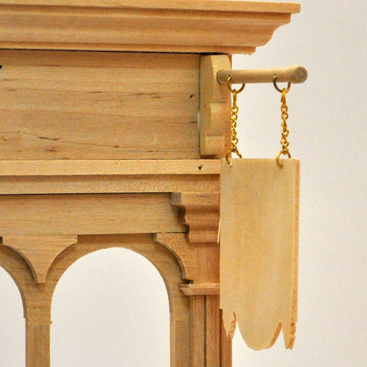 Enseigne de magasin 1:12 Maison de poupée Miniature en bois Roombox