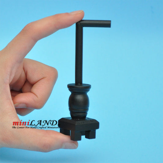 Economic Black  Vintage wooden fireplace stove dollhouse miniature 1:12 scale