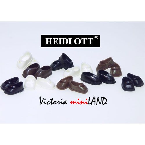 Heidi Ott Dollhouse Miniature Teenager's shoes for 4.5" -one pair 1:12