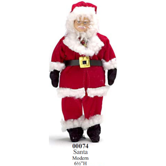 SANTA with OUTFIT vinyl doll 6" H 1:12 scale