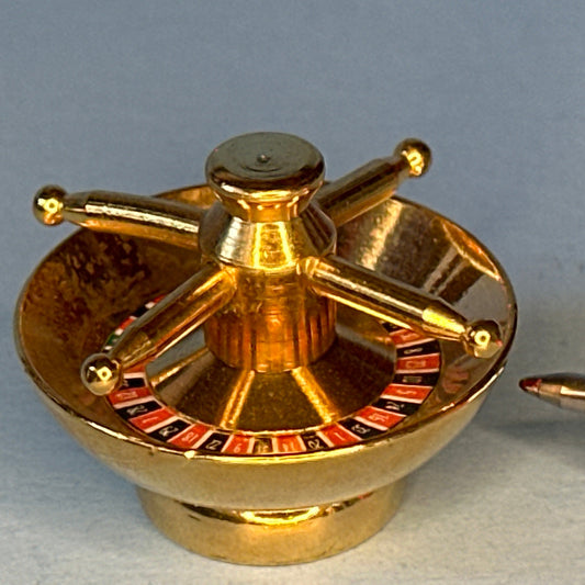 Golden Casino Roulette for Dollhouses miniature 1:12 scale