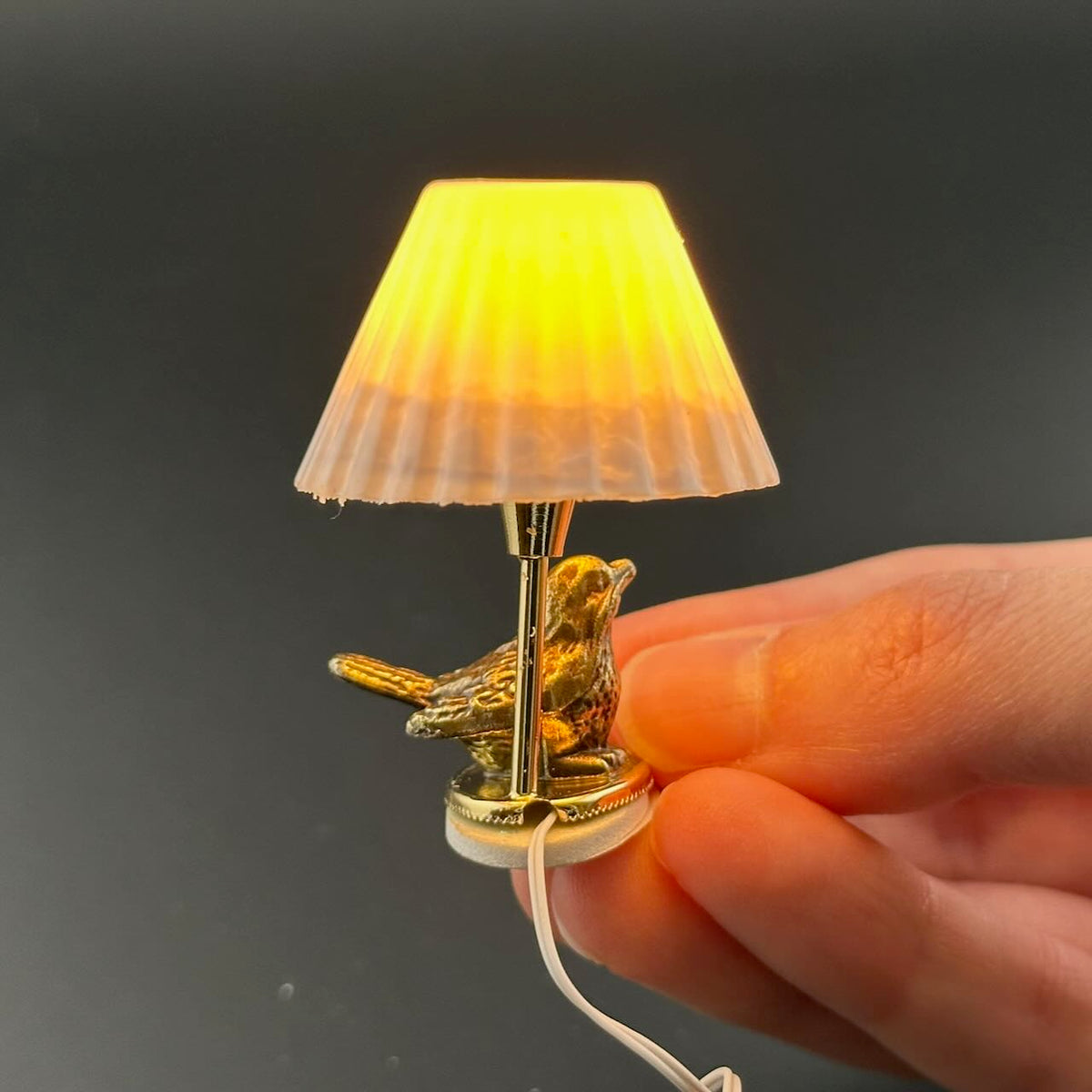 Lampe de plafond tulipe 12 V, vente de liquidation, miniature pour maison de poupée 1:12