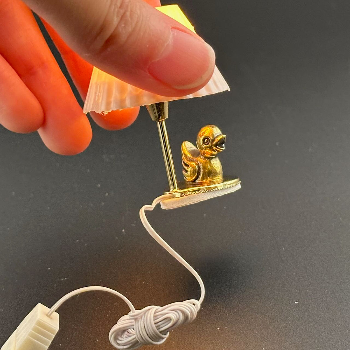Abverkauf Tulpen-Deckenlampe 12V Puppenhaus Miniatur 1:12 Licht