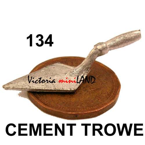 CEMENT TROWEL 1-1/4"H unfinished DIY metal miniature for dollhouse - Do it yourself