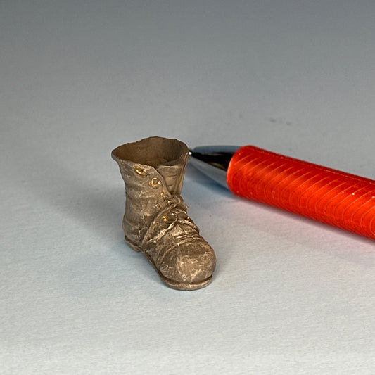 Miniature Boot-Shaped Vase for Dollhouses 1:12