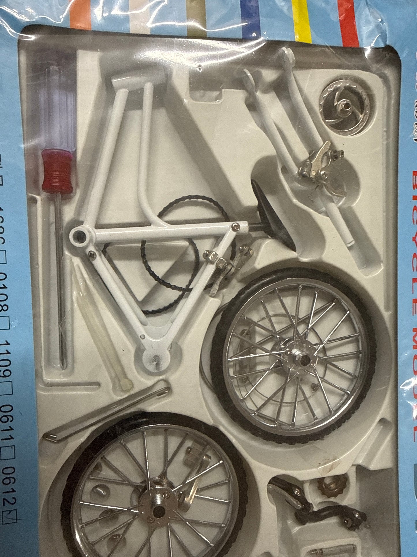 Mini Woman 1:10 scale metal Alloy DIY Bicycle Die-cast DIY bike model