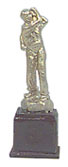 Golf Trophy sport 1"H dollhouse miniature 1:12